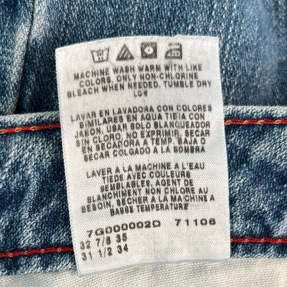 Twenty X Jackson Baggy Rise Blue Jeans Size 9/10 x 34 Western Cowgirl Denim Work - Picture 8 of 16